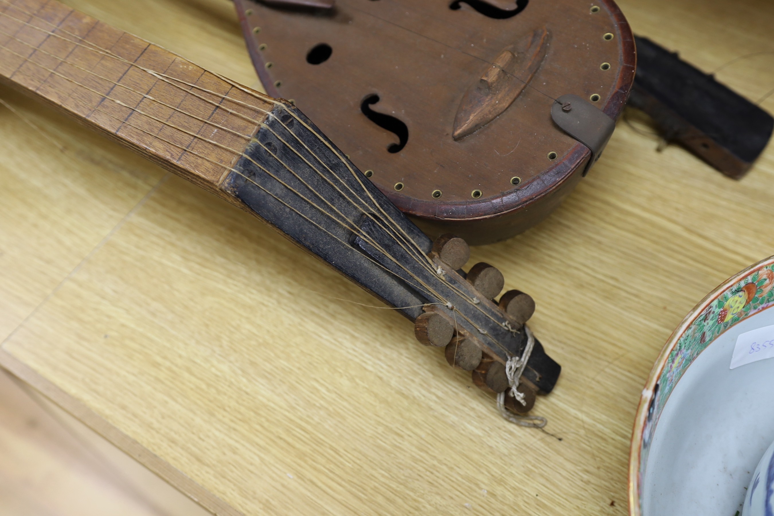Three various stringed instruments - attention needed